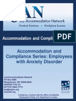 Accommodation and Compliance Series Employees With Anxiety Disorder