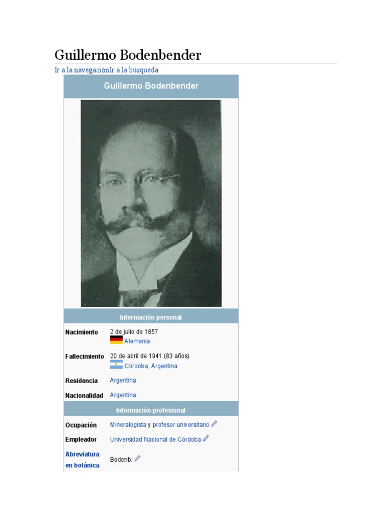 Guillermo Bodenbender | PDF