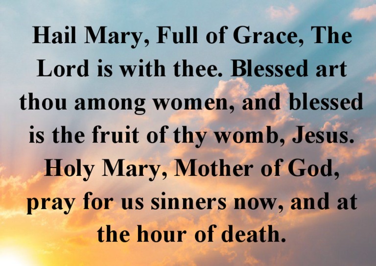 Hail Mary | PDF