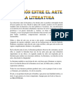 Relación Entre El Arte y La Literatura