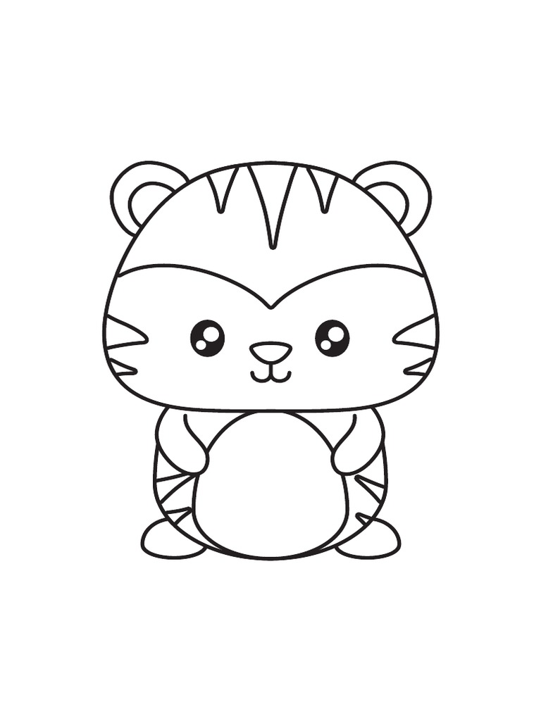 Dibujos para Colorear Animales Tiernos | PDF