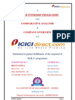 Download Summer internship project of Icicidirectcom on comparative analysis by jatin SN64693442 doc pdf