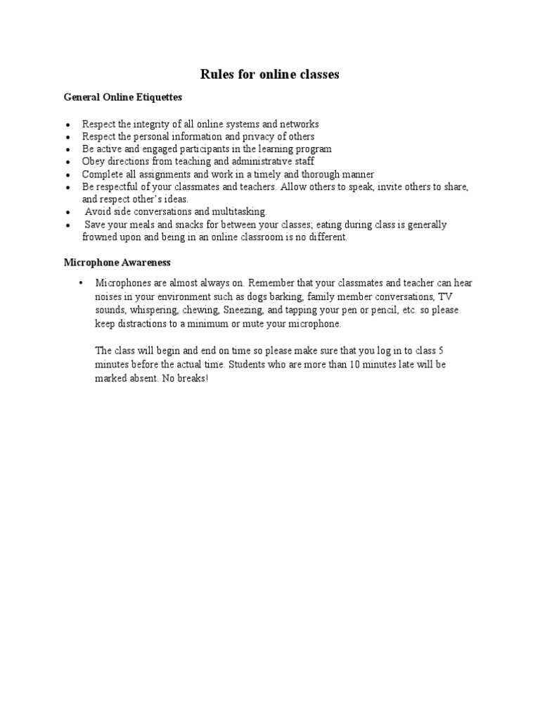 rules-for-online-classes-pdf