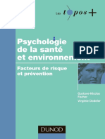 Psychologie de La Sante Et Environnement - Facteurs de Risque Et Prevention - Gustave-Nicolas Fischer & Virginie Dodeler