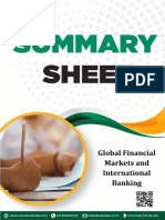Summary Sheet - Global Financial Markets and International Banking Lyst3076