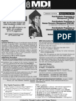 Admission Announcement PGP NMP 2012