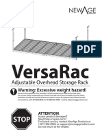 VersaRac Adjustable Overhead Rack Update Install Guide English French Combined