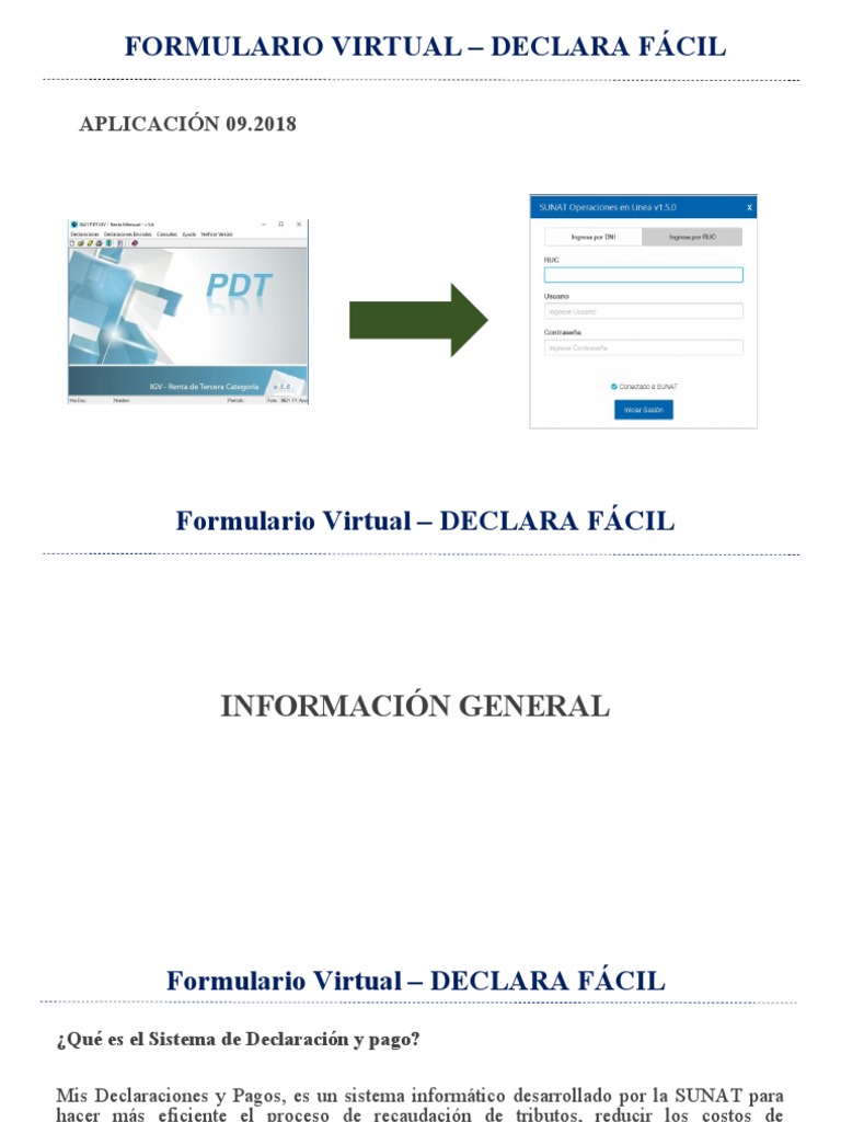 Formulario Virtual Declara Fácil 621 | PDF