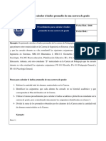 Procedimiento para Calcular El Indice Promedio de Una Carrera de Grado