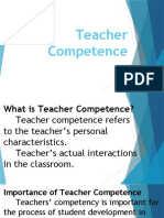 Presentation Teacher Competence