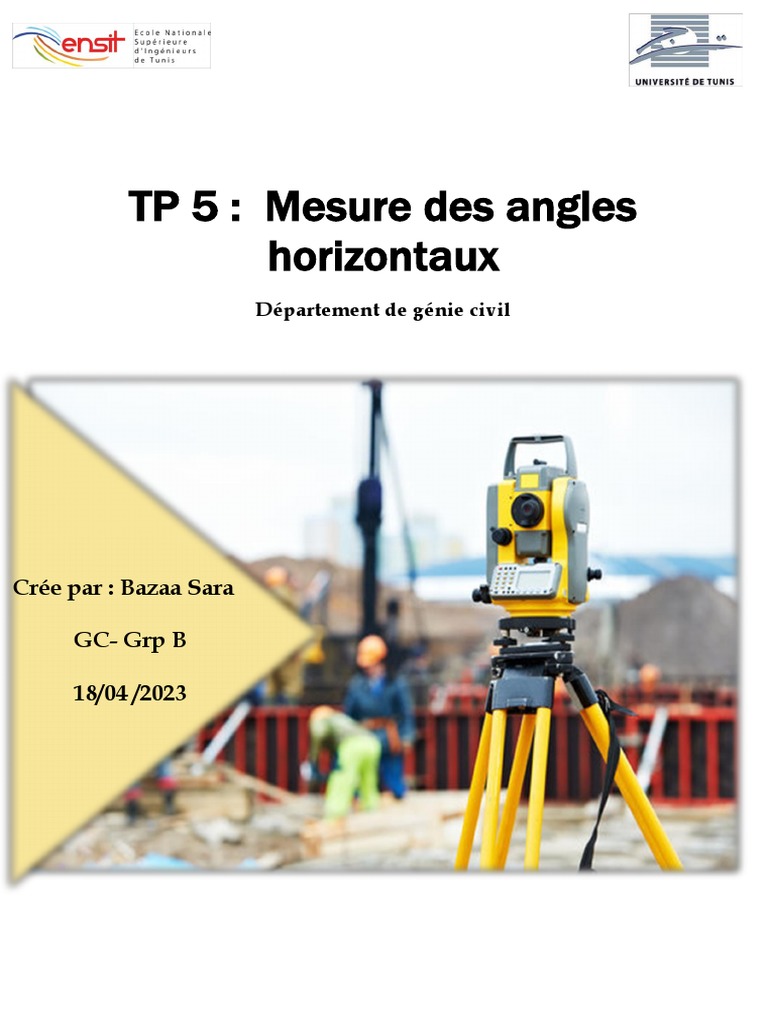 Mesure des angles horizontaux en topographie | PDF | Topographie
