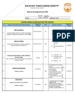 Rubrica Quimica Iii Segundo Parcial 2023 PDF