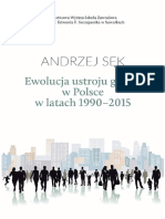 Ewolucja Ustroju Gminy W Polsce W Latach 1990 2015