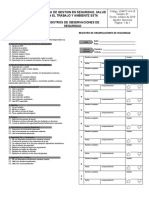 Jcm-ft-4.4-15 Registros de Observaciones de Seguridad