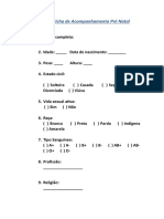 Ficha de Acompanhamento Pré Natal