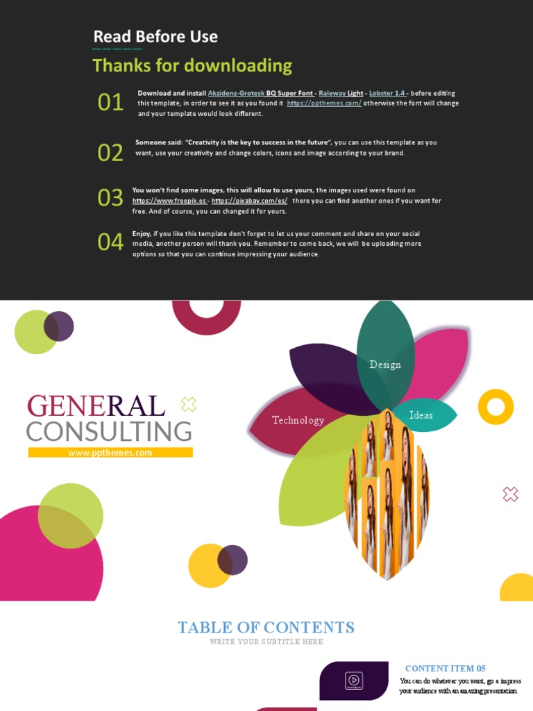 General Consultant Powerpoint Templates Pdf Mass Media Business