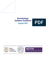 Dermatology Syllabus Guidance August 2021 - Feb 2022