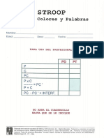 Protocolo Stroop A Colores