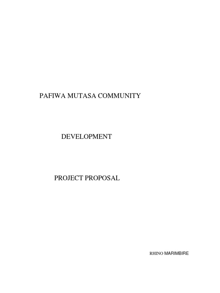 Pafiwa Mutasa Community Development | PDF | Manure