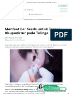 Manfaat Ear Seeds Untuk Terapi Akupunktur Pada Telinga - KlikDokter