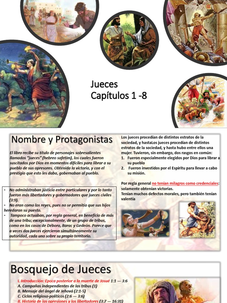 Jueces de Otoniel A Gedeón PDF Canaán Israel