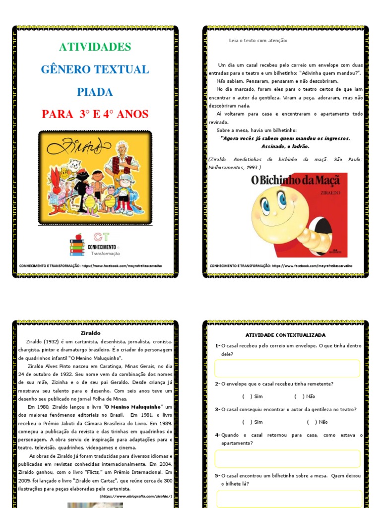 Generos Textuais Piadas Pdf