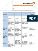 Rúbrica Ficha de Trabajo y Planificación Semana #1