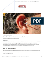 Bisakah Terapi Akupunktur Untuk Gangguan Pendengaran - Blog - Pusat Alat Bantu Dengar Indonesia