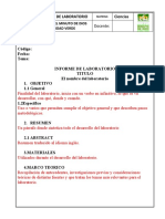 Plantilla Informe de Laboratorio Bachillerato