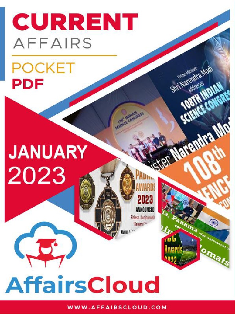 Current Affairs Pocket PDF - January 2023 by AffairsCloud 1 | PDF ...