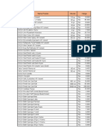 Price List Salsa Kosmetik