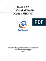 Modul12 MIK411 Uji Kruskal Wallis