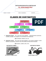 CLASES DE SUSTANTIVO GRAMÁTICA CUARTO PRIMARIA