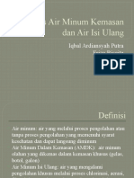 Kualitas Air Minum Kemasan Dan Air Isi Ulang