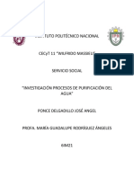 Procesos de Purificación Del Agua