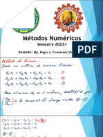 METODOS NUMERICOS Semana 007 Miercoles 2023