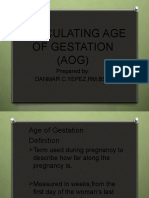 Age of Gestation