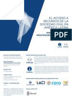 El Acceso A Recursos de La Sociedad Civil en América Latina: Barreras Y Costos Inequidades E Ineficiencias