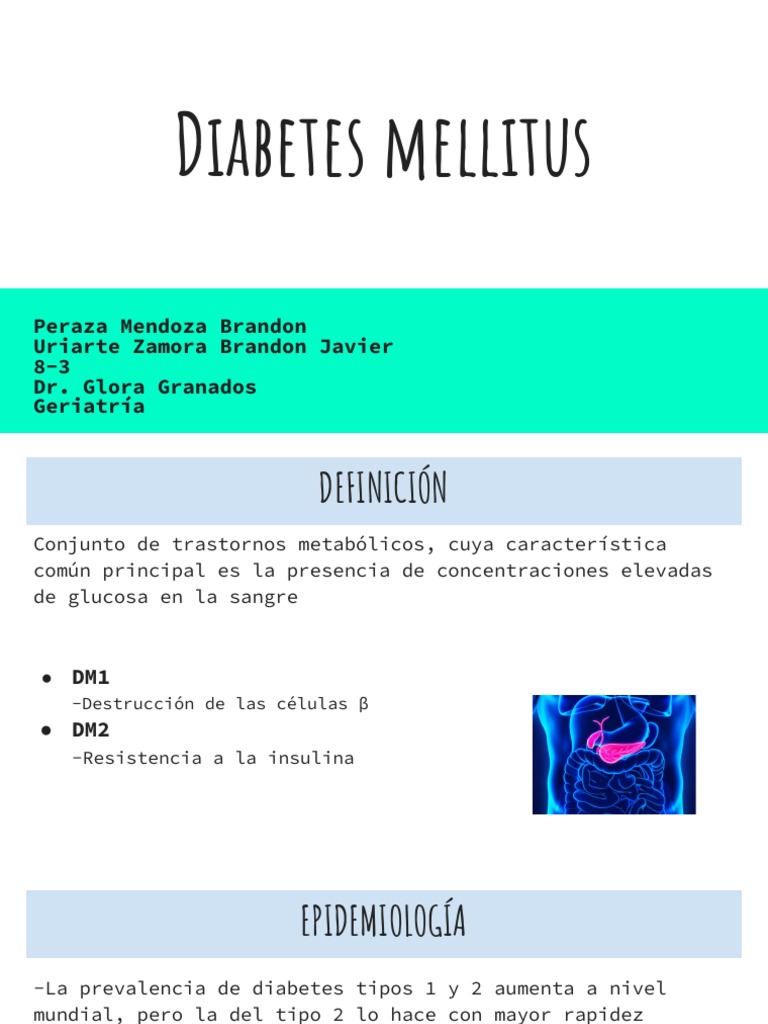 Expo DM Geriatria | PDF | Diabetes | Medicina CLINICA