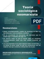 Teoría Sociológica Neomarxista