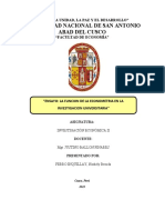 Ensayo de La Función de La Econometría en La Investigación Universitiaria