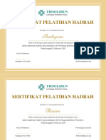 Kuning Emas Sertifikat Kelulusan Certificate Landscape