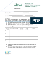 VIRTUAL SIMULATION WORKSHEET Molecular Shapes