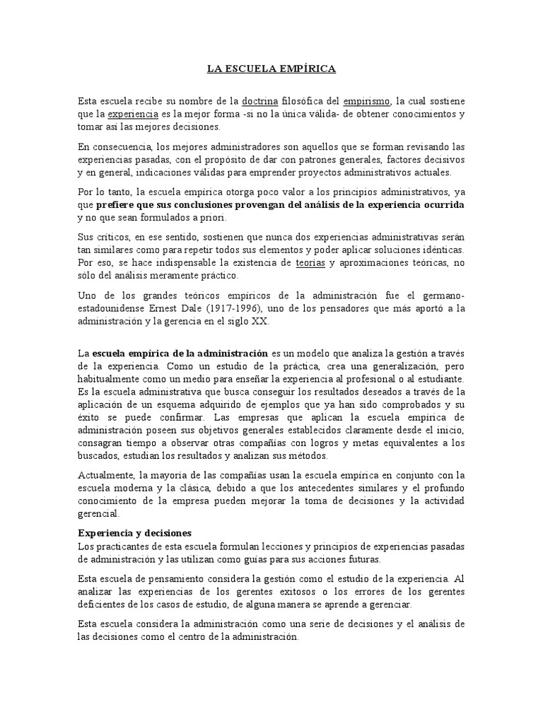 Escuelas de La Administración Educativa | PDF | Motivación | Motivacional