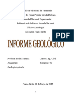 Informe Geológico