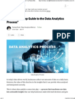 "A Step-By-Step Guide To The Data Analytics Process" by Pankaj Shah Data Analytics Mentor Apr, 2023 Medium