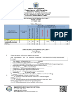 1st Summative Test English q4