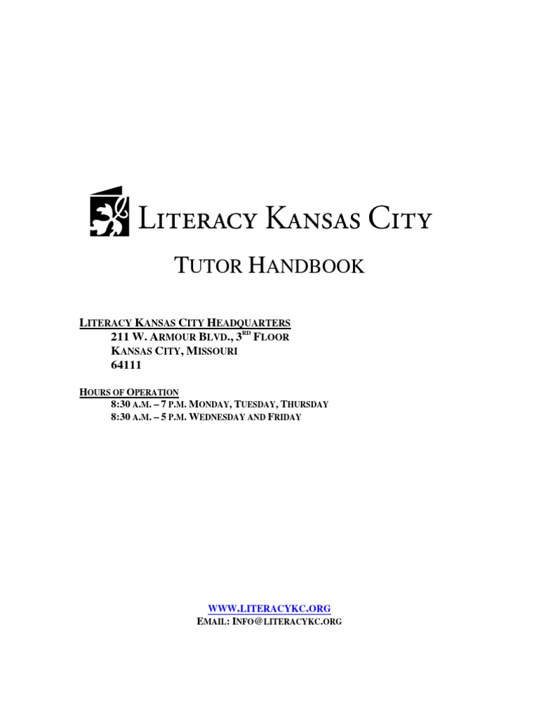 LKC Tutor Handbook 2011 | PDF | Syllable | Phonics