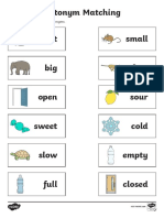 Au T L 4593 Antonym Matching Activity Sheet