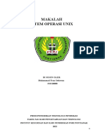 Makalah Sistem Operasi UNIX (M.fran Setiawan A Pagi)